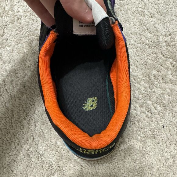 New Balance 574 Men’s Size 9 Black Purple Orange Blue Custom ML574PT2 - Picture 15 of 16